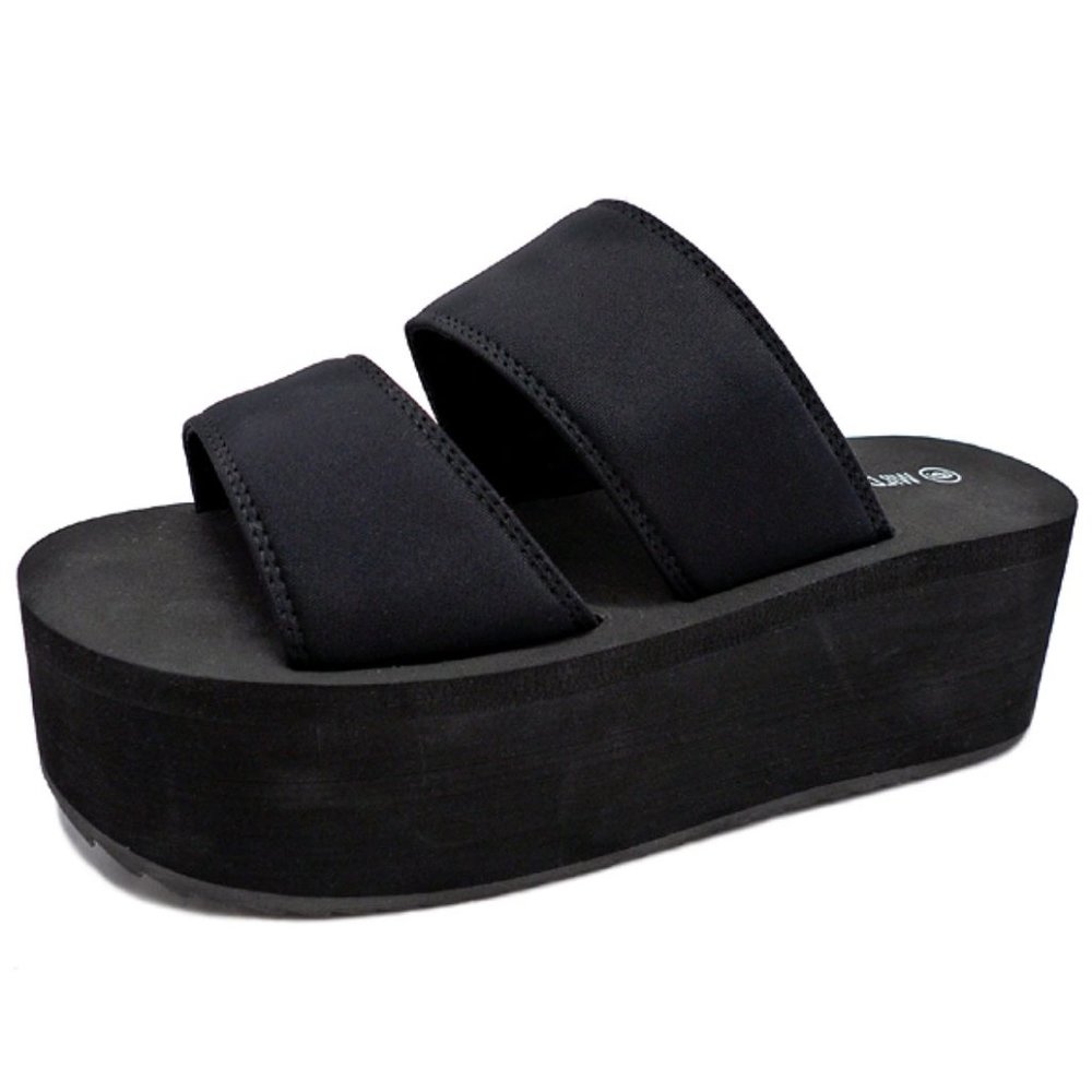 Black Platform Sandals